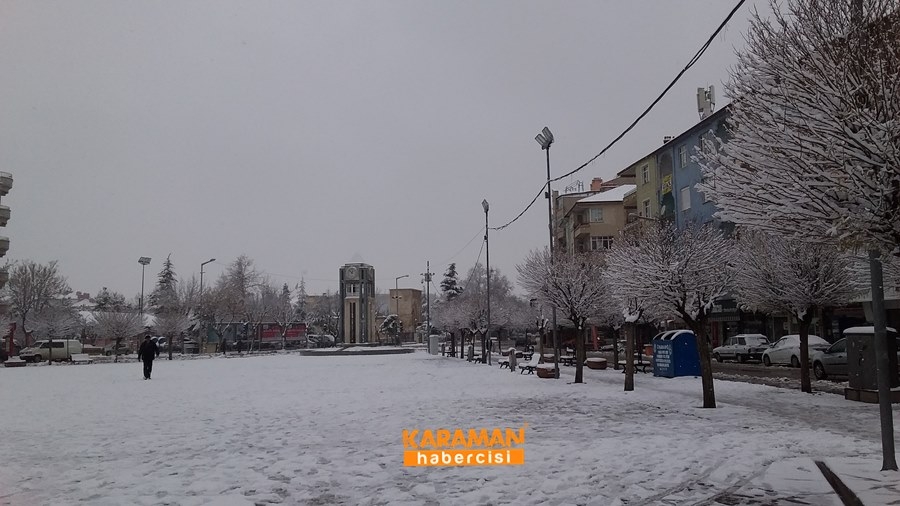 Karaman'da Kar Yağışı 15