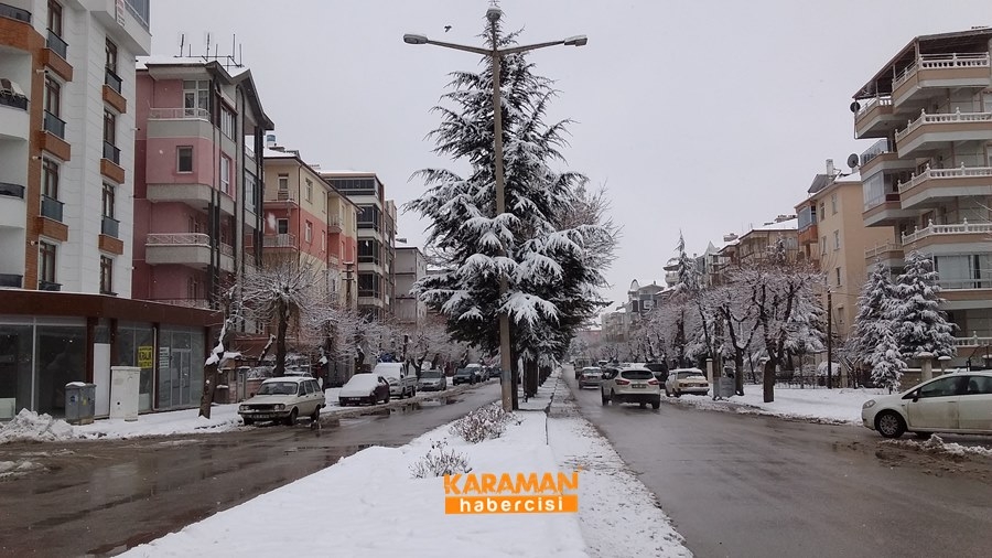 Karaman'da Kar Yağışı 20