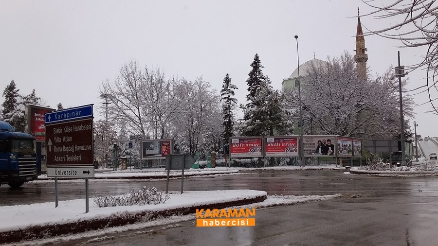 Karaman'da Kar Yağışı 21