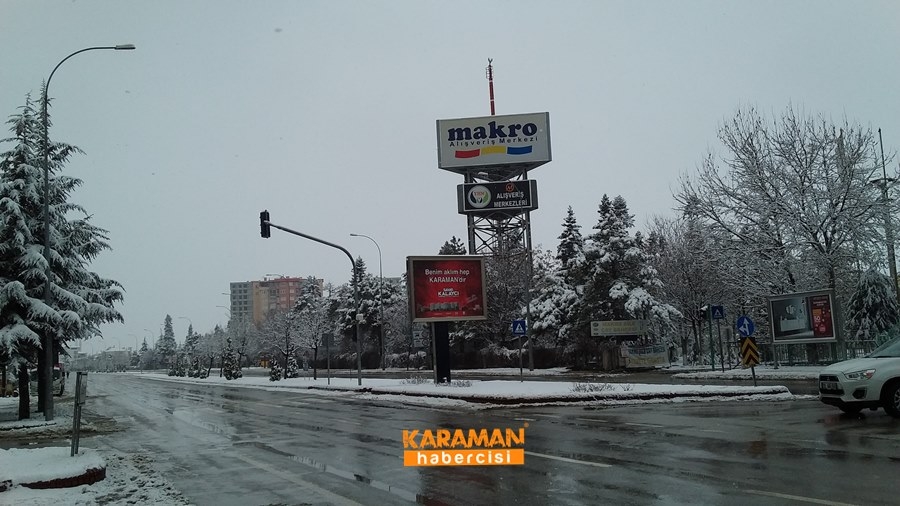 Karaman'da Kar Yağışı 22