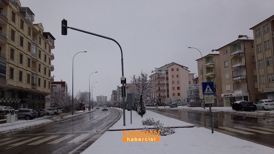 Karaman'da Kar Yağışı 24