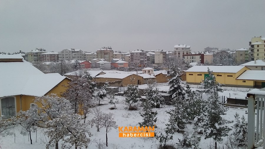 Karaman'da Kar Yağışı 27