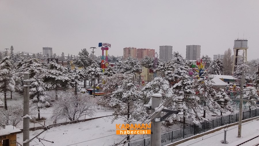 Karaman'da Kar Yağışı 32