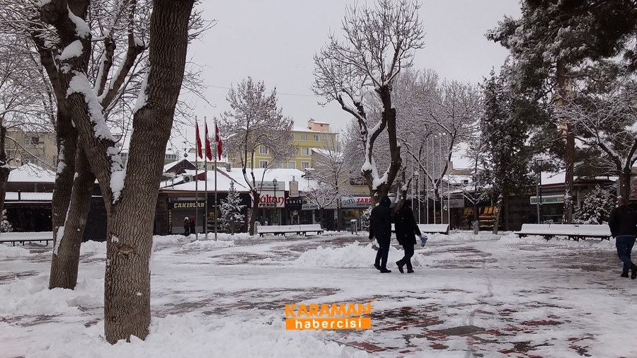 Karaman'da Kar Yağışı 8