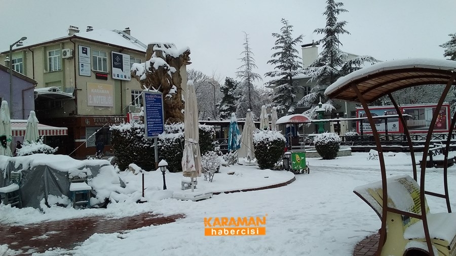 Karaman'da Kar Yağışı 9
