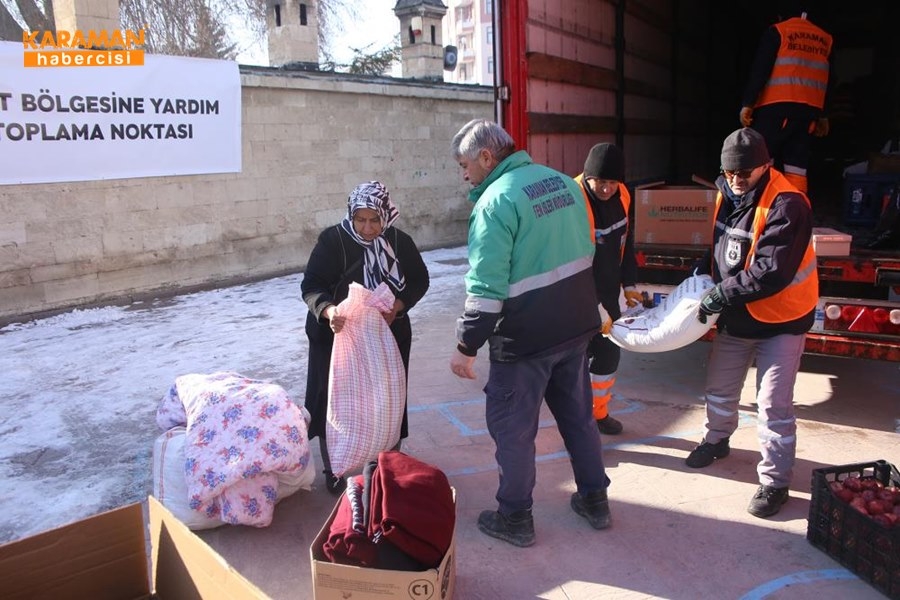Karaman'da Elazığ'daki depremzedeler İçin yardım kampanyası 13