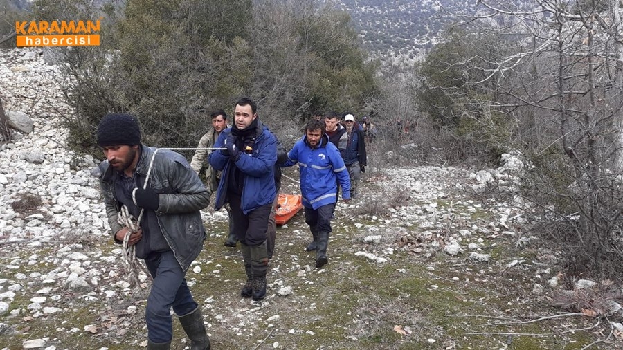 Karaman'da Uçurumdan Düşme 11