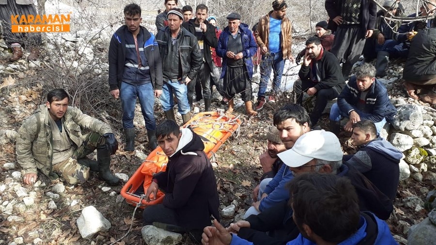 Karaman'da Uçurumdan Düşme 8