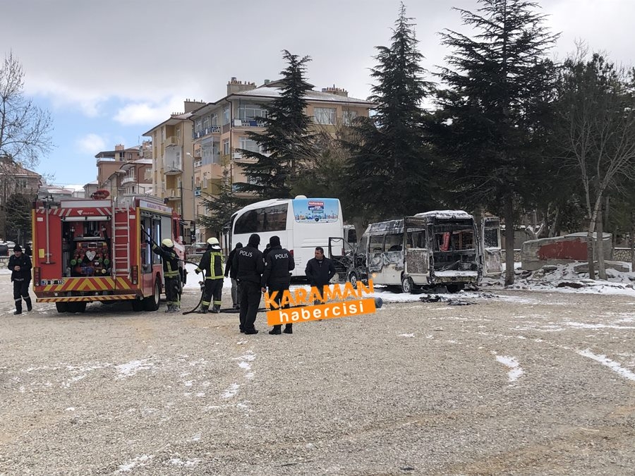 Karaman'da Araç Yangını 18