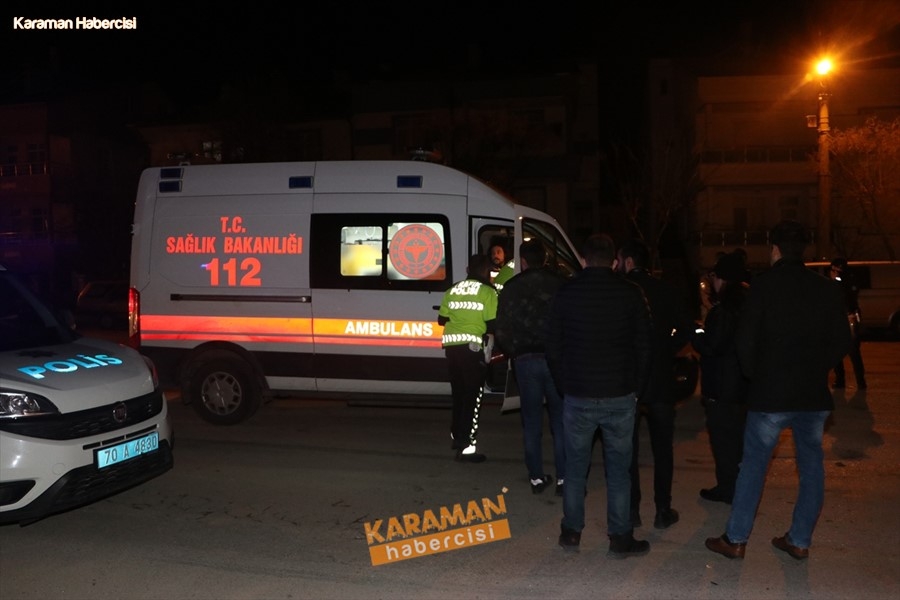 Karaman’da Otomobil, Polis Aracıyla Çarpıştı: 3’ü Polis 4 Yaralı 1