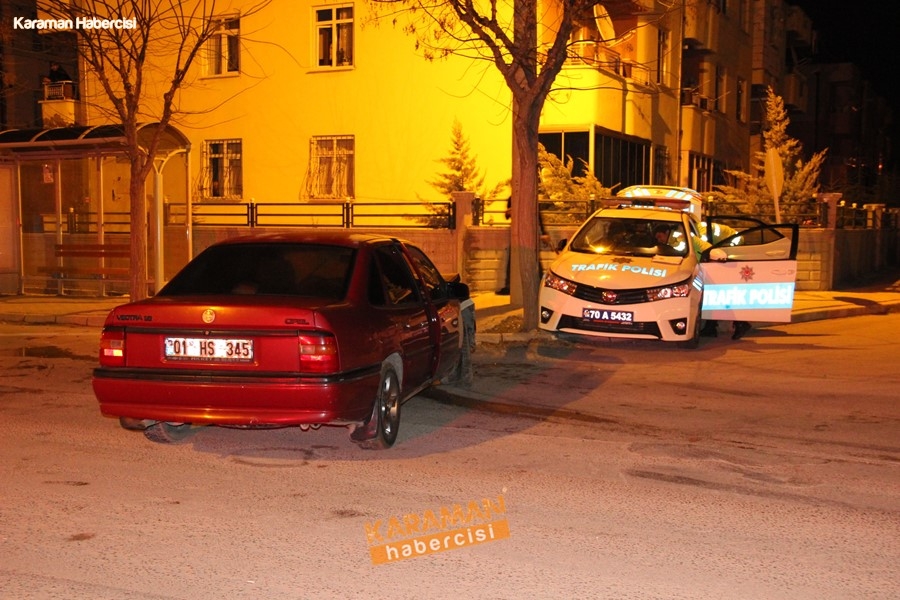 Karaman’da Otomobil, Polis Aracıyla Çarpıştı: 3’ü Polis 4 Yaralı 6