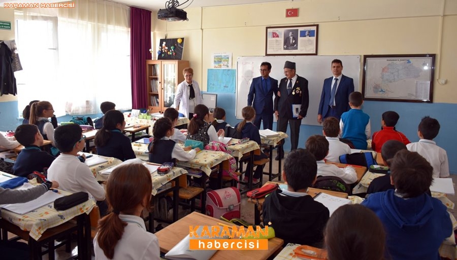 Karaman'da Gaziler Öğrencilere Vatan Savunmasını Anlatıyor 12