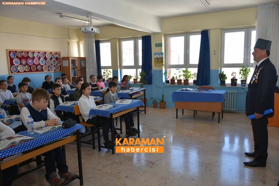 Karaman'da Gaziler Öğrencilere Vatan Savunmasını Anlatıyor 15