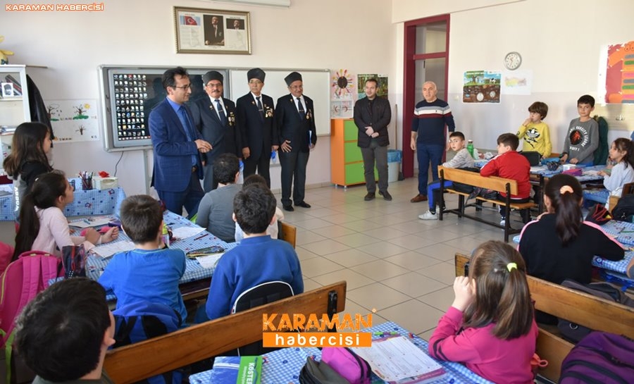 Karaman'da Gaziler Öğrencilere Vatan Savunmasını Anlatıyor 16