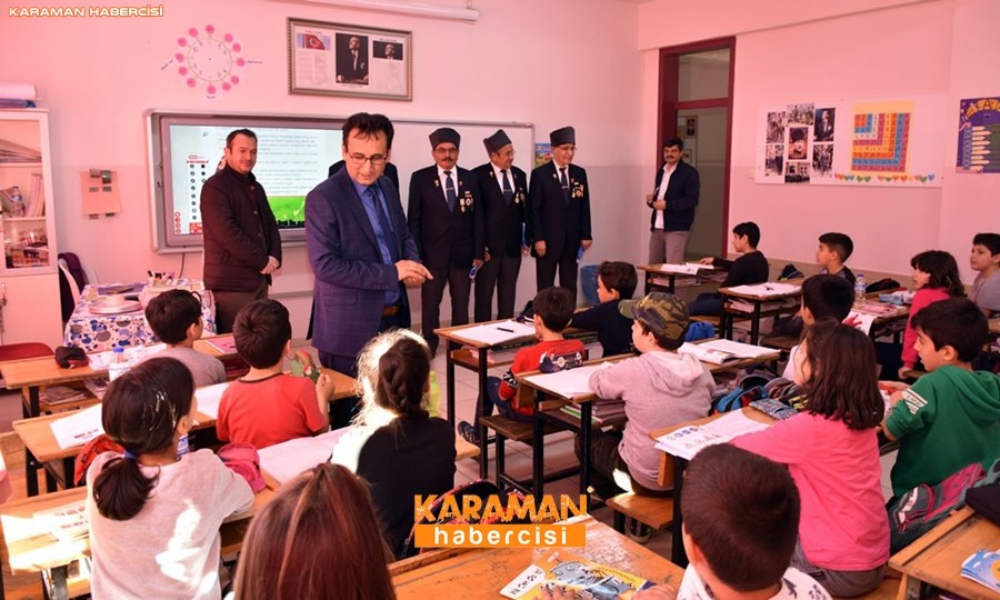 Karaman'da Gaziler Öğrencilere Vatan Savunmasını Anlatıyor 20