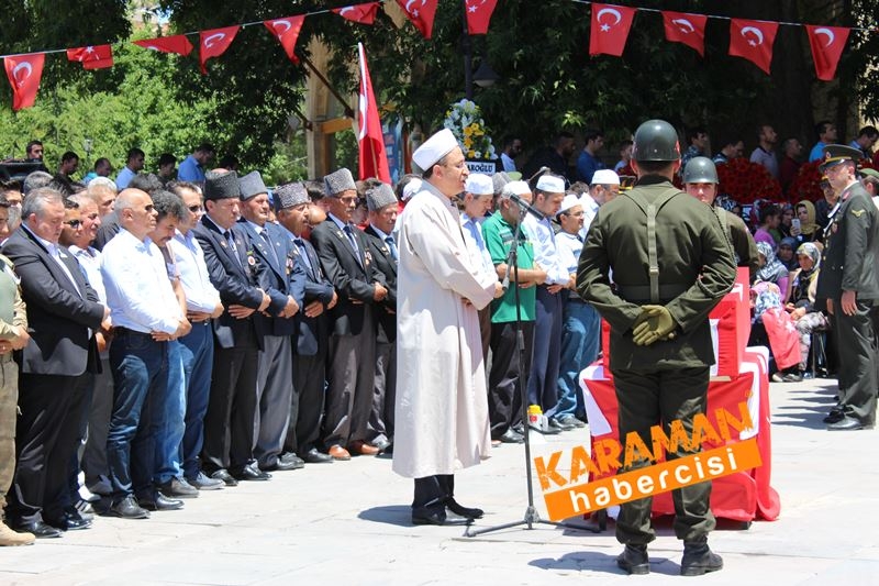 Karamanlı Şehidi Binlerce Kişi Uğurladı 130