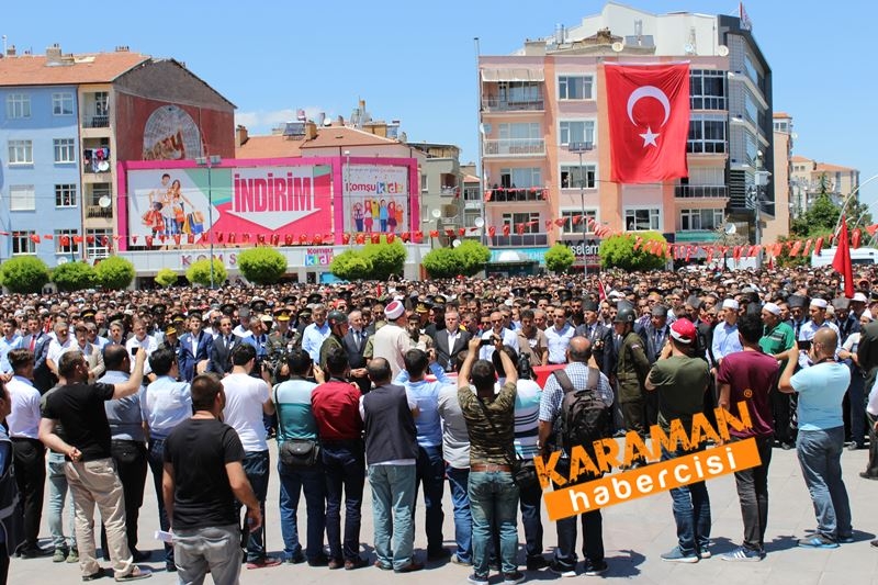 Karamanlı Şehidi Binlerce Kişi Uğurladı 135