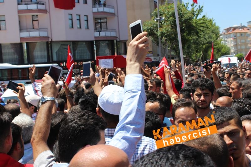 Karamanlı Şehidi Binlerce Kişi Uğurladı 141