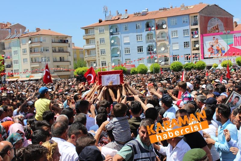 Karamanlı Şehidi Binlerce Kişi Uğurladı 145