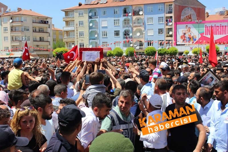 Karamanlı Şehidi Binlerce Kişi Uğurladı 146