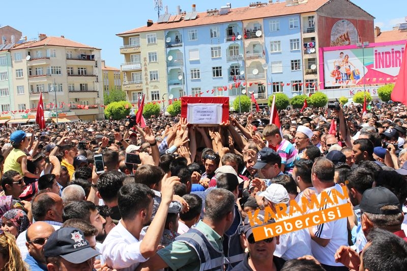 Karamanlı Şehidi Binlerce Kişi Uğurladı 148
