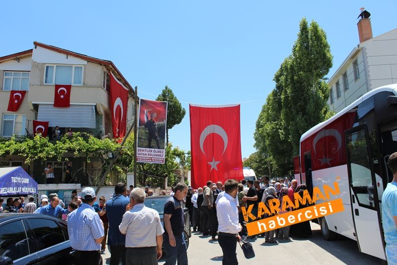 Karamanlı Şehidi Binlerce Kişi Uğurladı 16