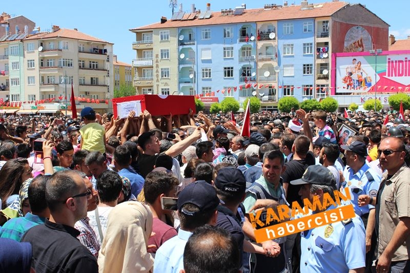 Karamanlı Şehidi Binlerce Kişi Uğurladı 160