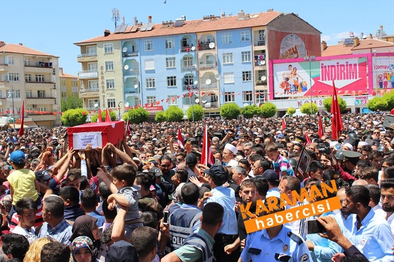Karamanlı Şehidi Binlerce Kişi Uğurladı 163