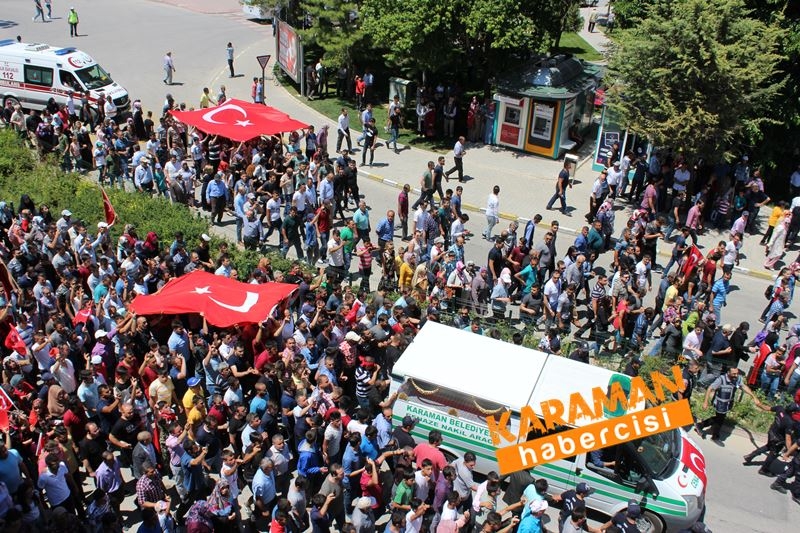Karamanlı Şehidi Binlerce Kişi Uğurladı 176