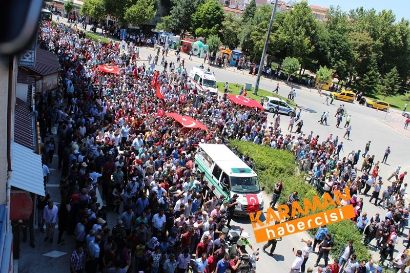 Karamanlı Şehidi Binlerce Kişi Uğurladı 180