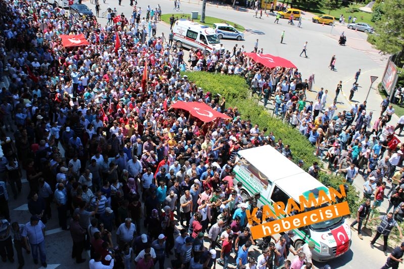 Karamanlı Şehidi Binlerce Kişi Uğurladı 182