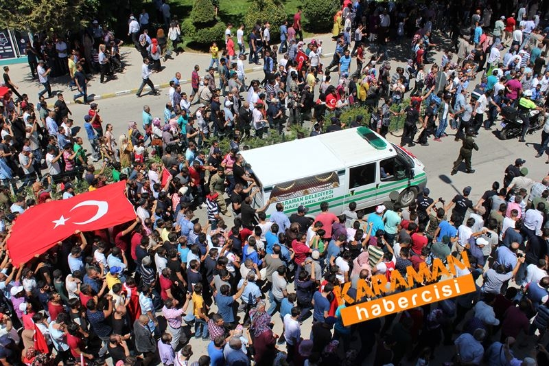 Karamanlı Şehidi Binlerce Kişi Uğurladı 186