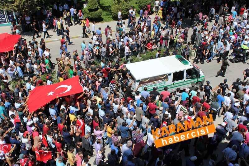 Karamanlı Şehidi Binlerce Kişi Uğurladı 187