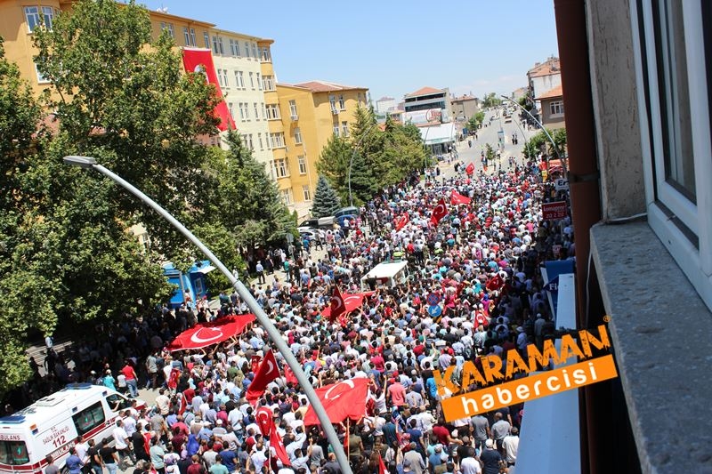 Karamanlı Şehidi Binlerce Kişi Uğurladı 190