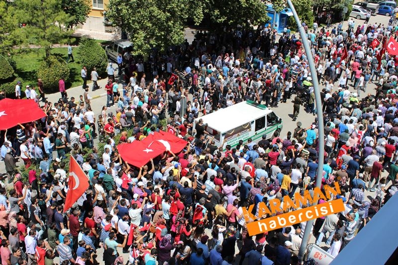 Karamanlı Şehidi Binlerce Kişi Uğurladı 192