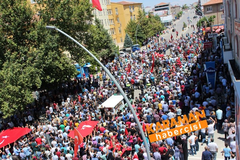 Karamanlı Şehidi Binlerce Kişi Uğurladı 195
