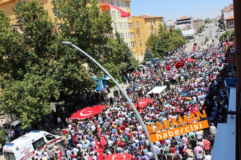 Karamanlı Şehidi Binlerce Kişi Uğurladı 196