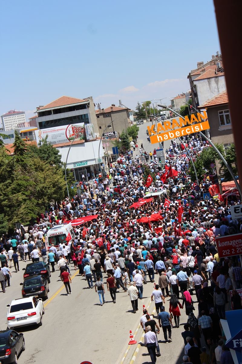 Karamanlı Şehidi Binlerce Kişi Uğurladı 199