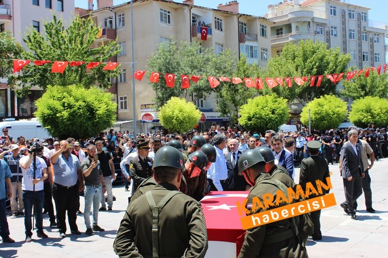 Karamanlı Şehidi Binlerce Kişi Uğurladı 58