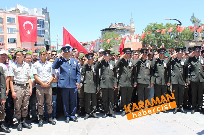 Karamanlı Şehidi Binlerce Kişi Uğurladı 64