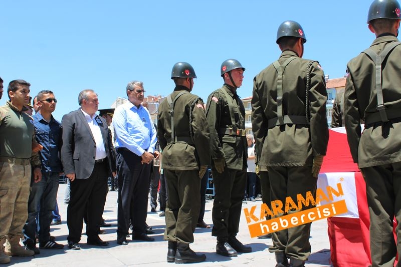 Karamanlı Şehidi Binlerce Kişi Uğurladı 66