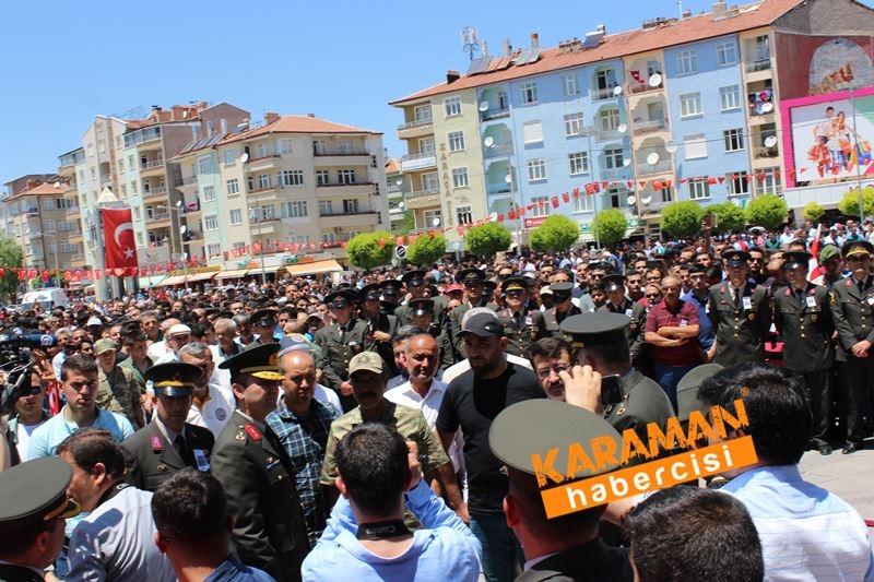 Karamanlı Şehidi Binlerce Kişi Uğurladı 96