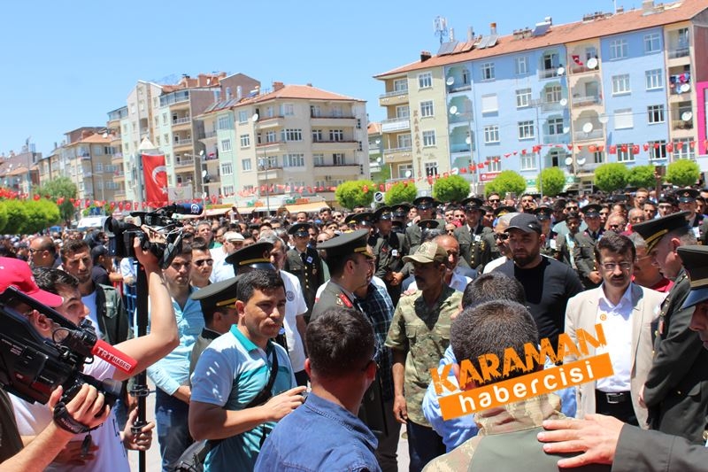 Karamanlı Şehidi Binlerce Kişi Uğurladı 98