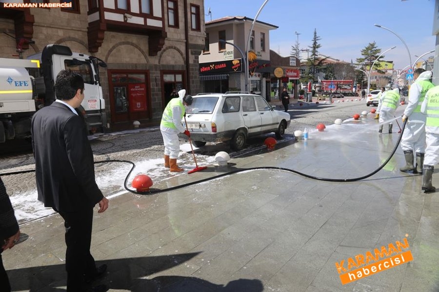 Karaman Belediyesi Yol ve Parklarda Çalışıyor 10