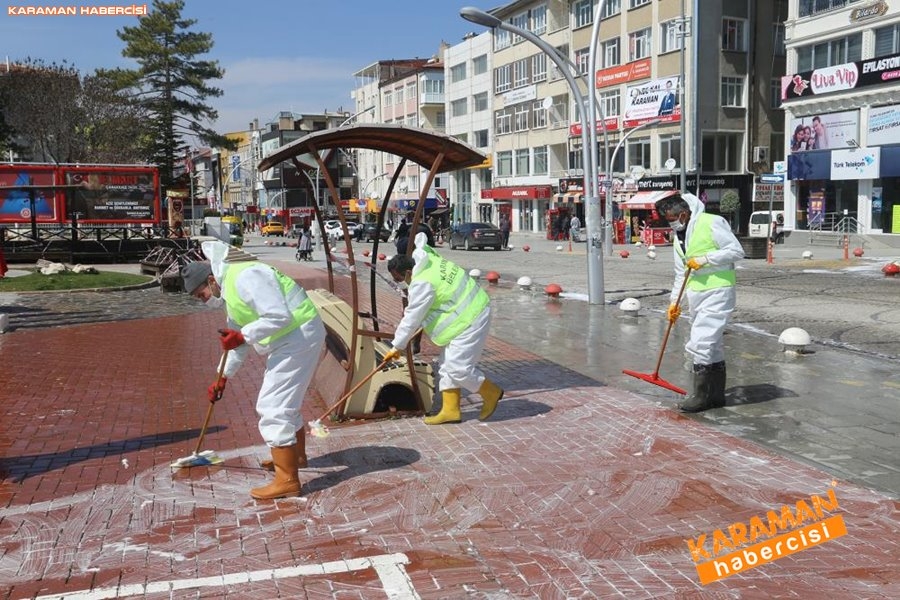 Karaman Belediyesi Yol ve Parklarda Çalışıyor 13