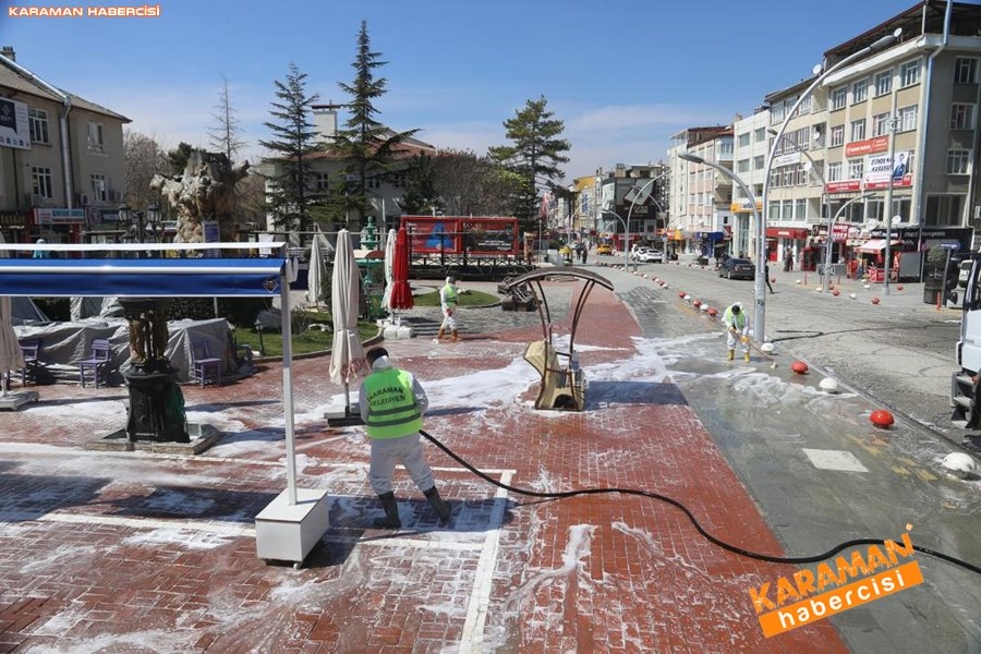 Karaman Belediyesi Yol ve Parklarda Çalışıyor 15