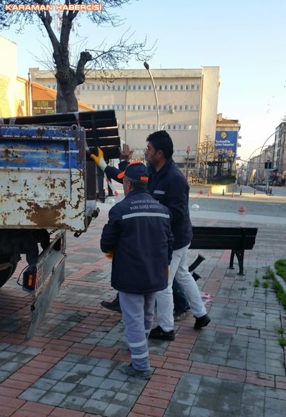 Karaman Belediyesi Yol ve Parklarda Çalışıyor 20