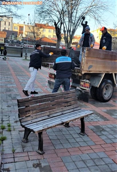 Karaman Belediyesi Yol ve Parklarda Çalışıyor 21