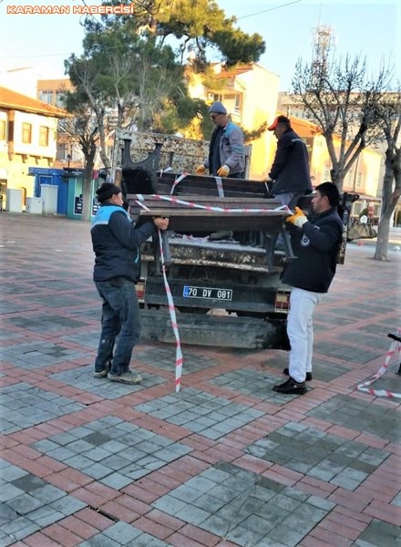 Karaman Belediyesi Yol ve Parklarda Çalışıyor 23