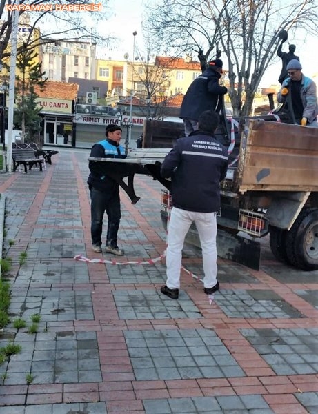Karaman Belediyesi Yol ve Parklarda Çalışıyor 24